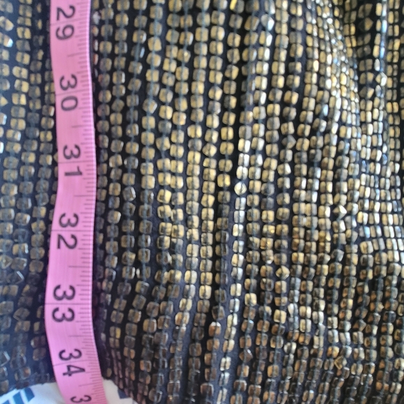 ETRO Italian Designer Black Gold Sequins Party Cocktail NYE Dress Pocket 4 Small - Picture 11 of 17